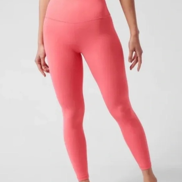 NEW WITH TAG Athleta Transcend 7/8 Tight // Coral Petal #798638 - Picture 2 of 4